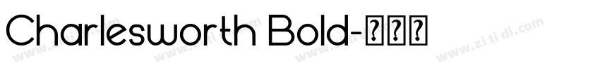 Charlesworth Bold字体转换